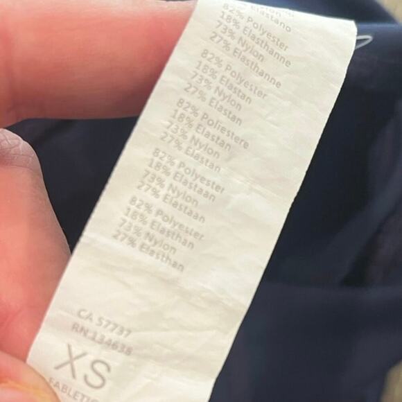 Fabletics Oasis PureLuxe High-Waisted 7/8 Leggings High Rise Stretch Blue Sz XS - Picture 9 of 11